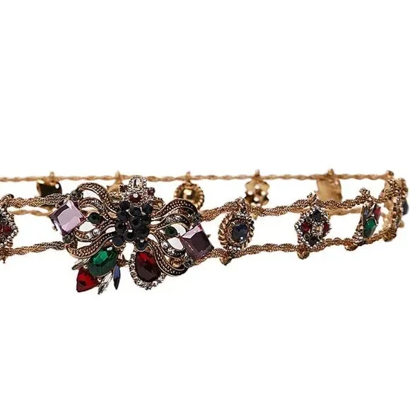 ZARA MULTICOLORED JEWEL BELT - Picture 4 of 4